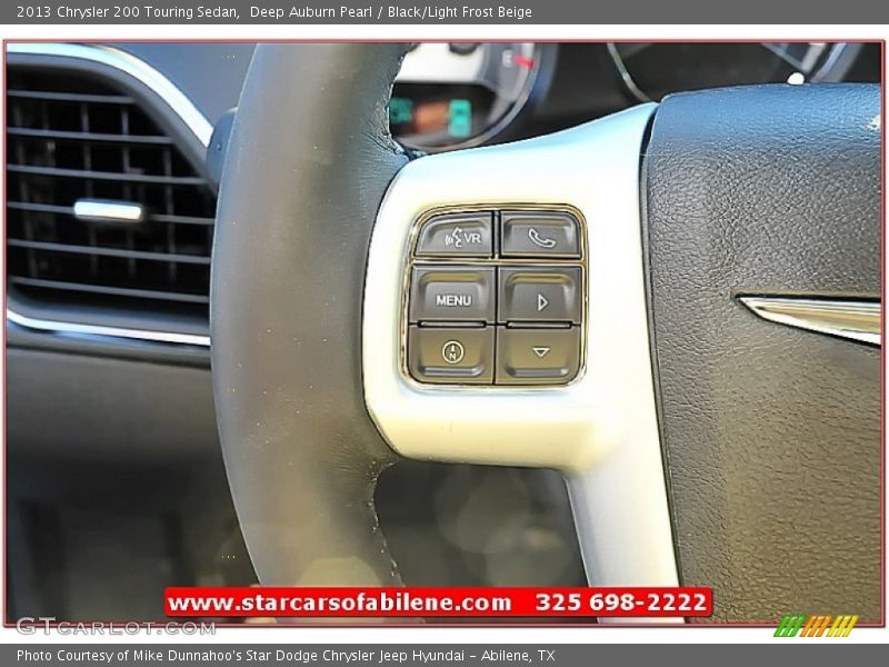 Deep Auburn Pearl / Black/Light Frost Beige 2013 Chrysler 200 Touring Sedan