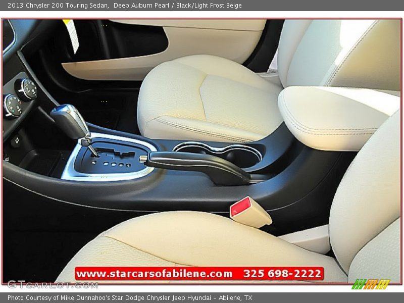 Deep Auburn Pearl / Black/Light Frost Beige 2013 Chrysler 200 Touring Sedan