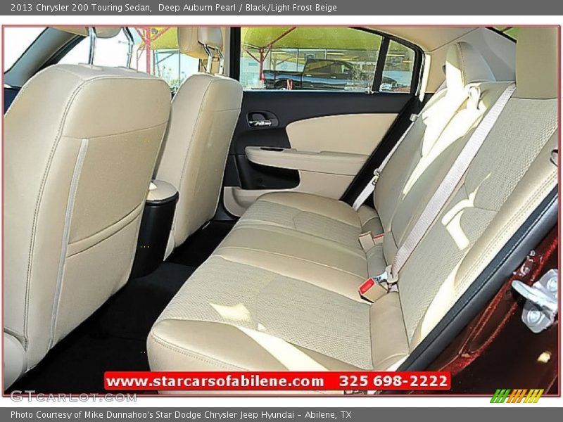 Deep Auburn Pearl / Black/Light Frost Beige 2013 Chrysler 200 Touring Sedan