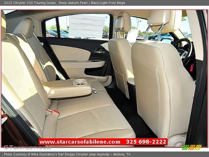 Deep Auburn Pearl / Black/Light Frost Beige 2013 Chrysler 200 Touring Sedan