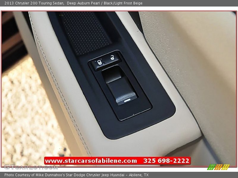 Deep Auburn Pearl / Black/Light Frost Beige 2013 Chrysler 200 Touring Sedan