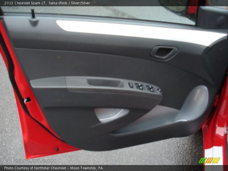 Salsa (Red) / Silver/Silver 2013 Chevrolet Spark LT