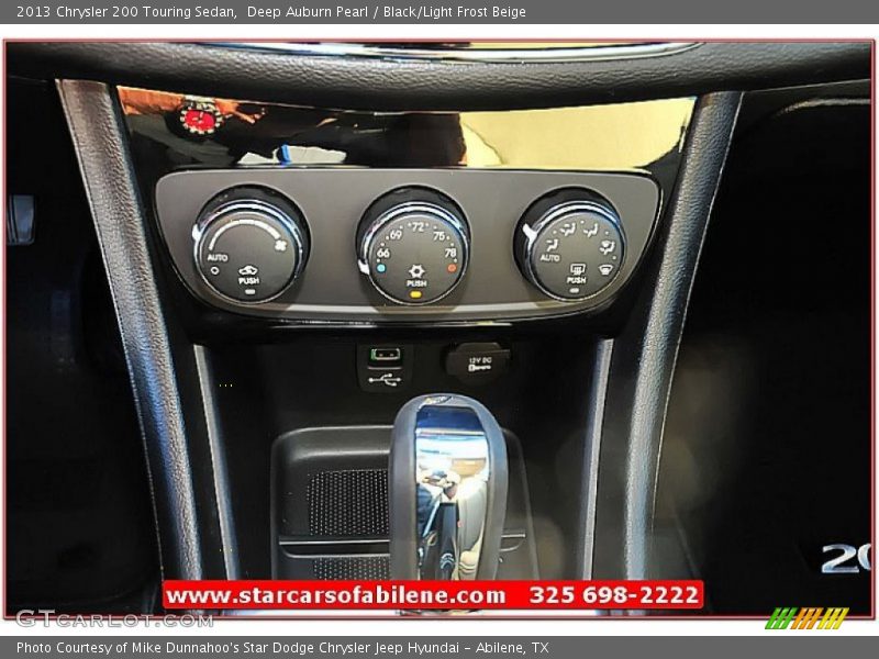 Deep Auburn Pearl / Black/Light Frost Beige 2013 Chrysler 200 Touring Sedan