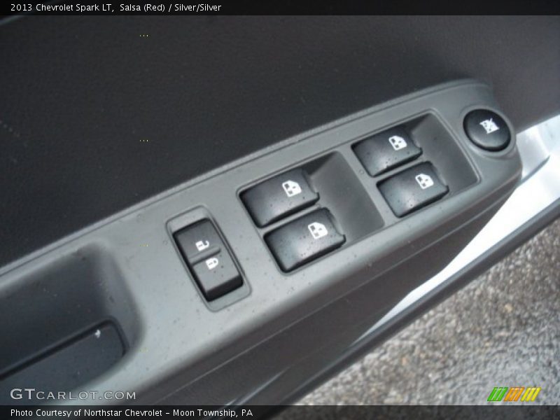 Salsa (Red) / Silver/Silver 2013 Chevrolet Spark LT