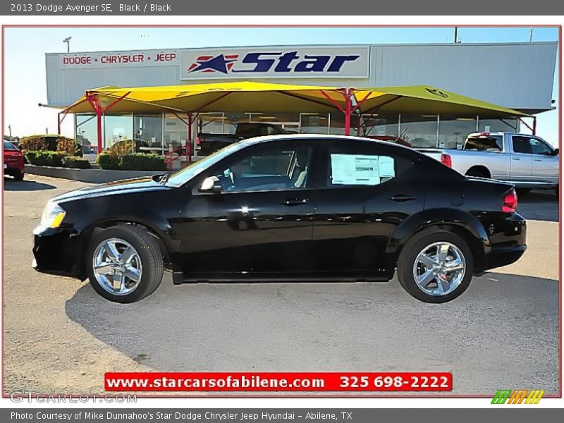 Black / Black 2013 Dodge Avenger SE