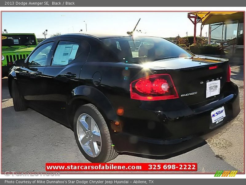 Black / Black 2013 Dodge Avenger SE