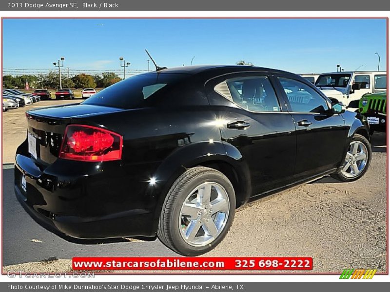 Black / Black 2013 Dodge Avenger SE