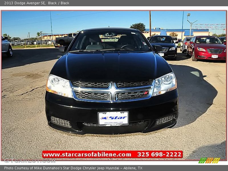 Black / Black 2013 Dodge Avenger SE