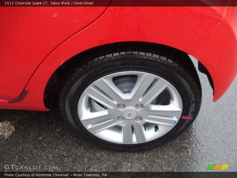 Salsa (Red) / Silver/Silver 2013 Chevrolet Spark LT