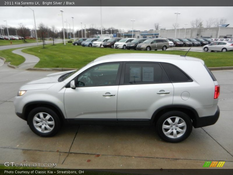 Bright Silver / Black 2011 Kia Sorento LX