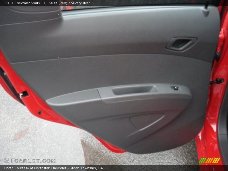 Salsa (Red) / Silver/Silver 2013 Chevrolet Spark LT