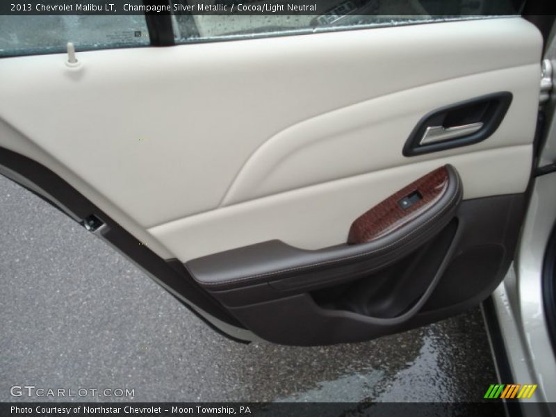 Champagne Silver Metallic / Cocoa/Light Neutral 2013 Chevrolet Malibu LT
