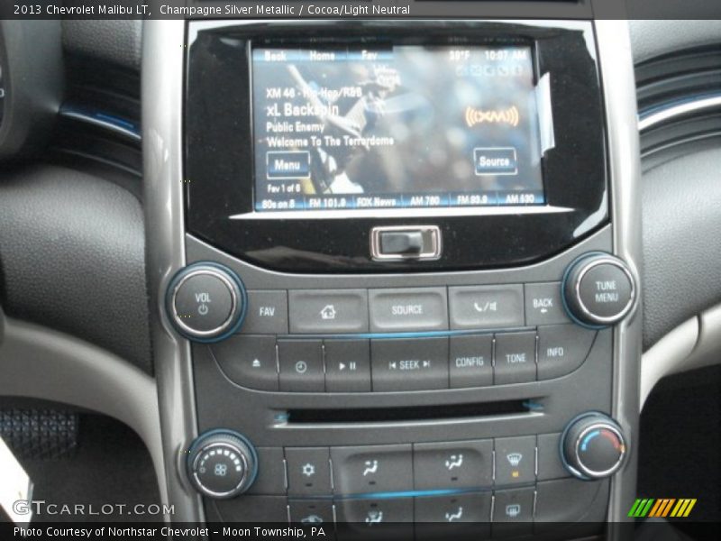 Champagne Silver Metallic / Cocoa/Light Neutral 2013 Chevrolet Malibu LT