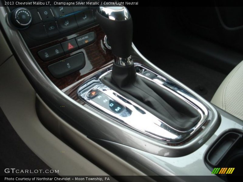 Champagne Silver Metallic / Cocoa/Light Neutral 2013 Chevrolet Malibu LT