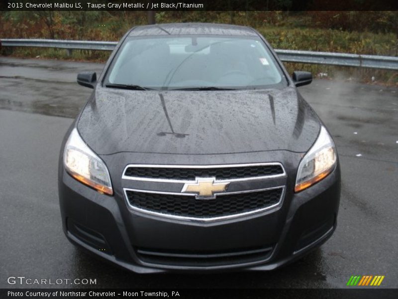 Taupe Gray Metallic / Jet Black/Titanium 2013 Chevrolet Malibu LS