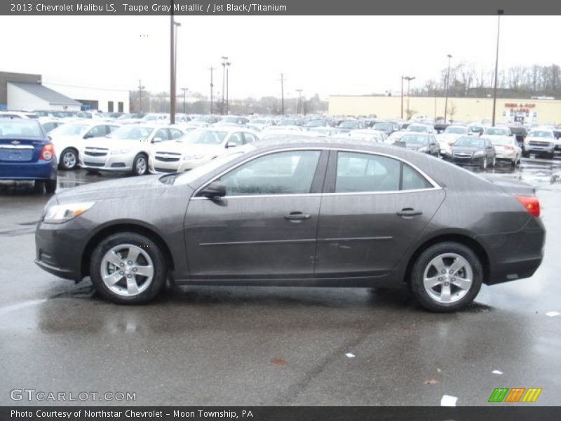 Taupe Gray Metallic / Jet Black/Titanium 2013 Chevrolet Malibu LS
