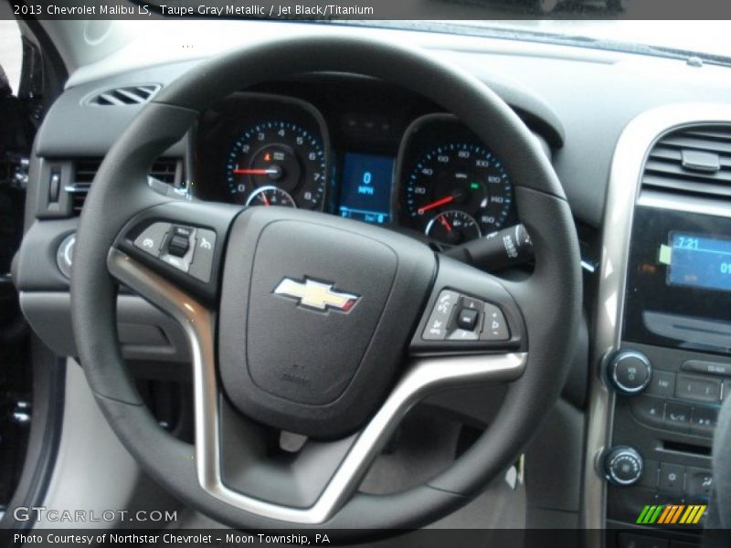 Taupe Gray Metallic / Jet Black/Titanium 2013 Chevrolet Malibu LS