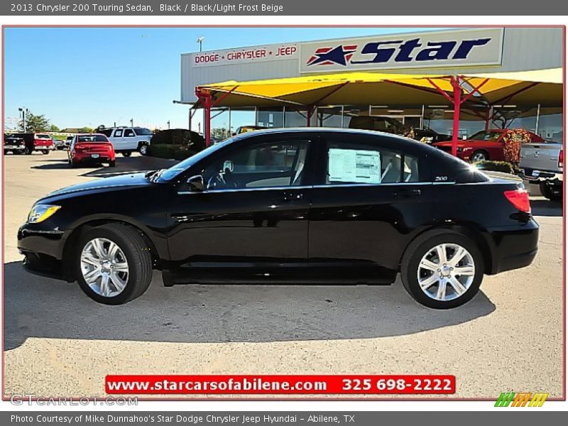 Black / Black/Light Frost Beige 2013 Chrysler 200 Touring Sedan