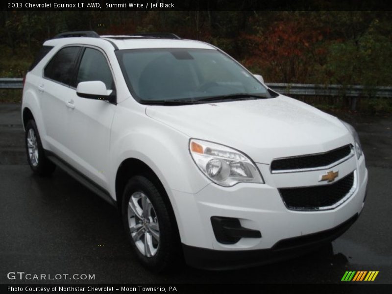 Summit White / Jet Black 2013 Chevrolet Equinox LT AWD