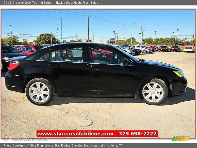 Black / Black/Light Frost Beige 2013 Chrysler 200 Touring Sedan
