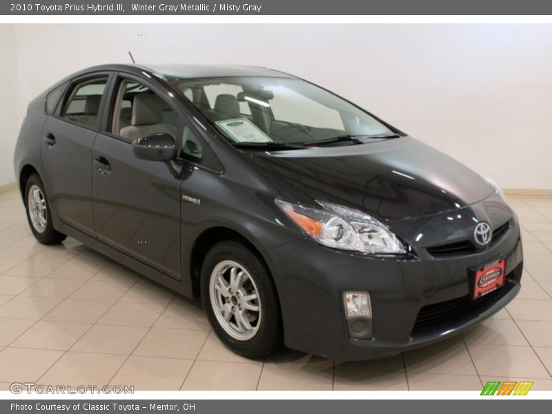 Winter Gray Metallic / Misty Gray 2010 Toyota Prius Hybrid III