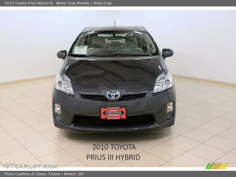 Winter Gray Metallic / Misty Gray 2010 Toyota Prius Hybrid III