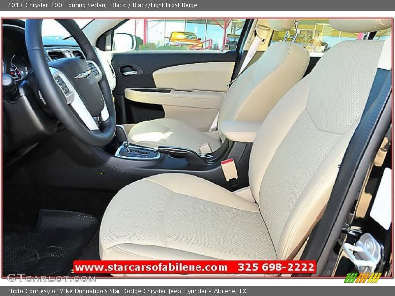 Black / Black/Light Frost Beige 2013 Chrysler 200 Touring Sedan