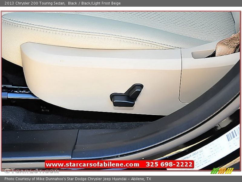 Black / Black/Light Frost Beige 2013 Chrysler 200 Touring Sedan