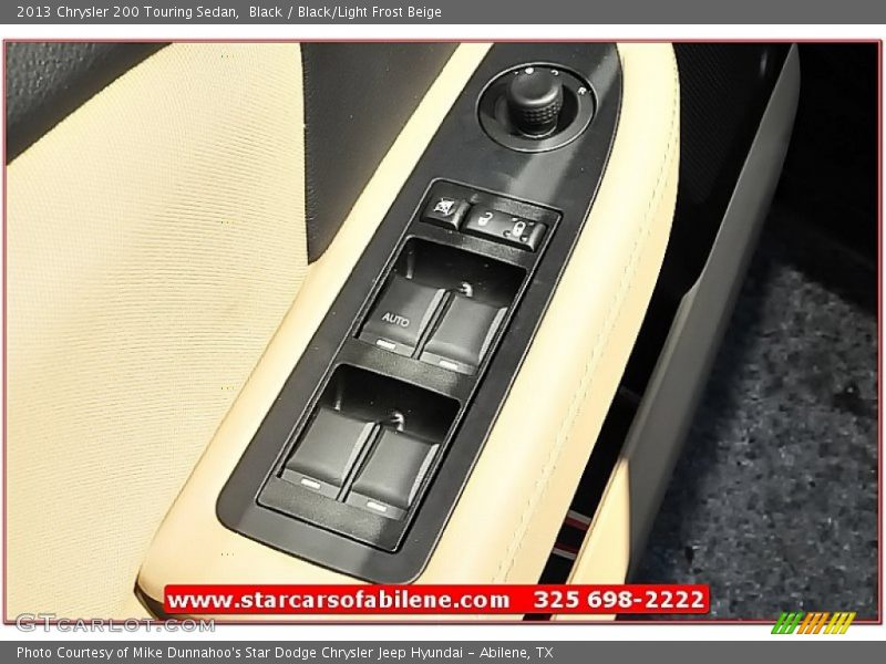 Black / Black/Light Frost Beige 2013 Chrysler 200 Touring Sedan
