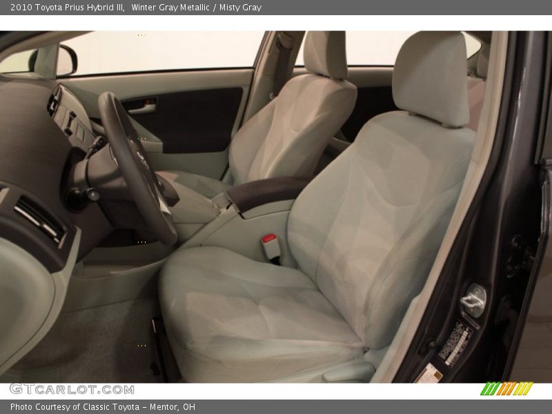 Winter Gray Metallic / Misty Gray 2010 Toyota Prius Hybrid III
