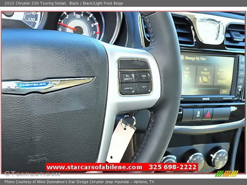 Black / Black/Light Frost Beige 2013 Chrysler 200 Touring Sedan
