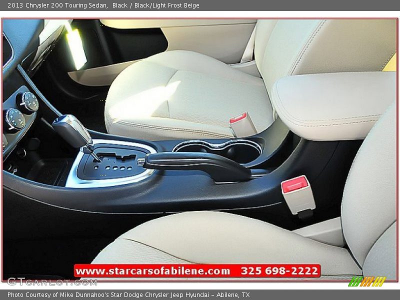 Black / Black/Light Frost Beige 2013 Chrysler 200 Touring Sedan