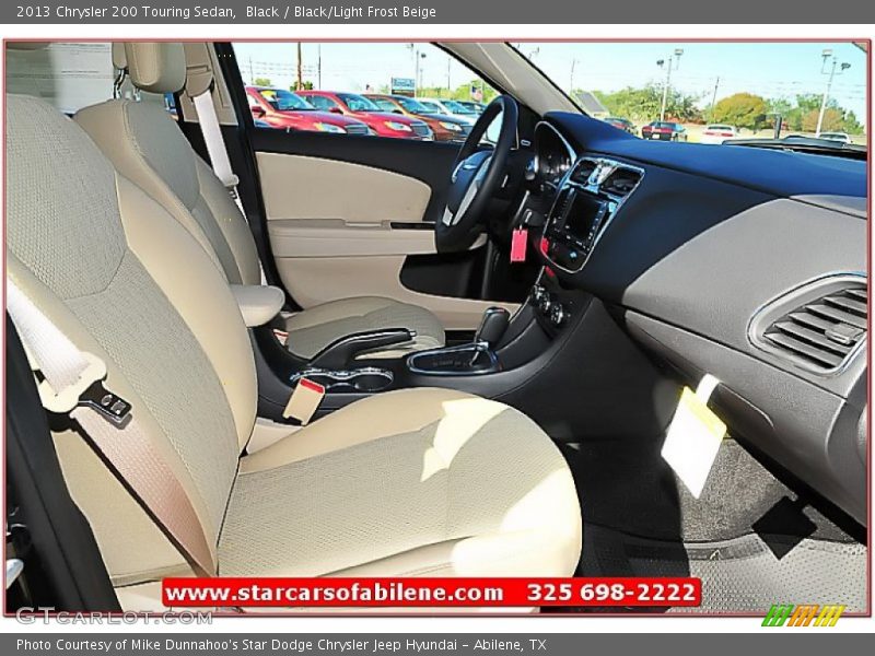 Black / Black/Light Frost Beige 2013 Chrysler 200 Touring Sedan
