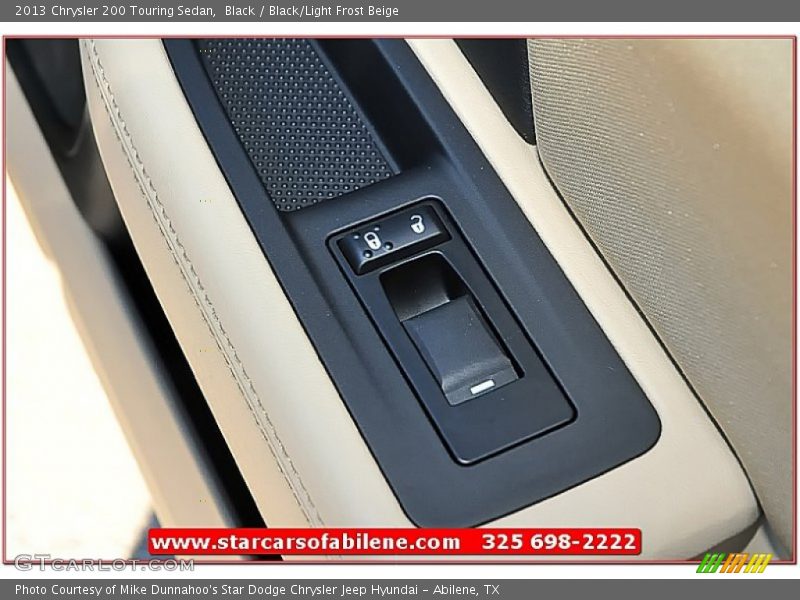 Black / Black/Light Frost Beige 2013 Chrysler 200 Touring Sedan