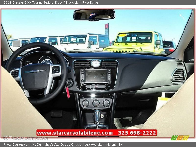 Black / Black/Light Frost Beige 2013 Chrysler 200 Touring Sedan