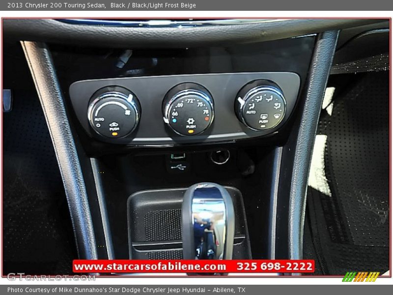 Black / Black/Light Frost Beige 2013 Chrysler 200 Touring Sedan