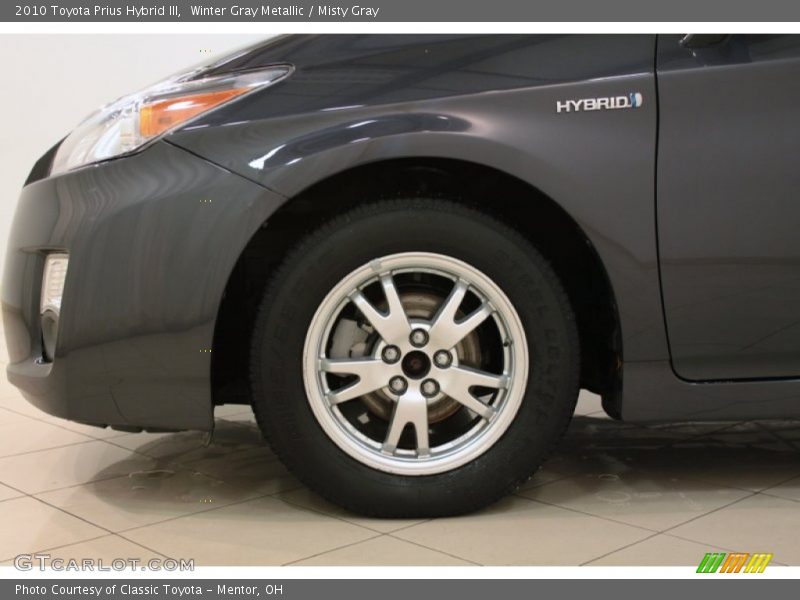 Winter Gray Metallic / Misty Gray 2010 Toyota Prius Hybrid III