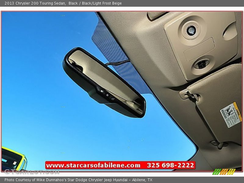 Black / Black/Light Frost Beige 2013 Chrysler 200 Touring Sedan
