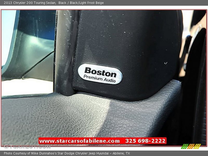 Black / Black/Light Frost Beige 2013 Chrysler 200 Touring Sedan