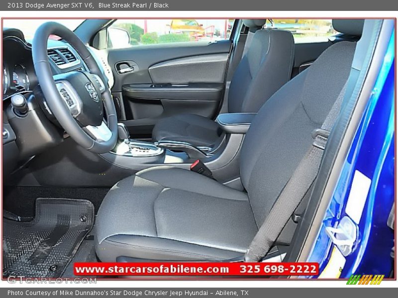 Blue Streak Pearl / Black 2013 Dodge Avenger SXT V6