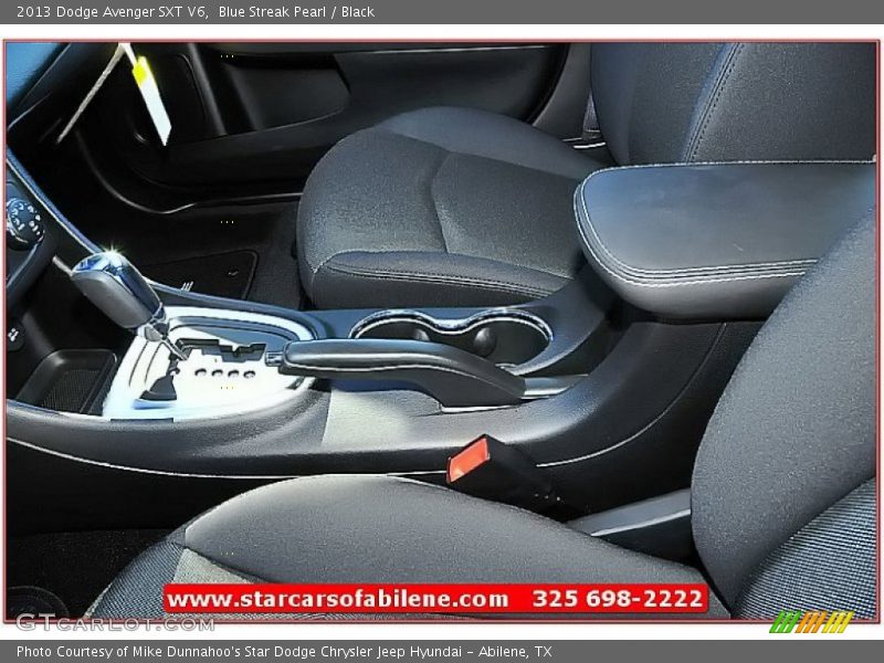 Blue Streak Pearl / Black 2013 Dodge Avenger SXT V6
