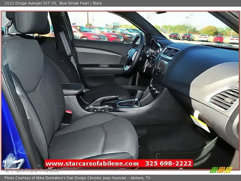 Blue Streak Pearl / Black 2013 Dodge Avenger SXT V6