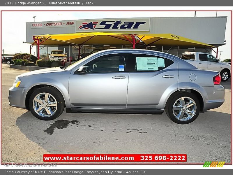 Billet Silver Metallic / Black 2013 Dodge Avenger SE