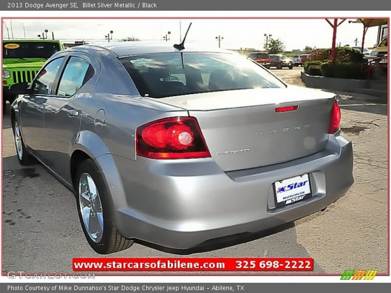 Billet Silver Metallic / Black 2013 Dodge Avenger SE