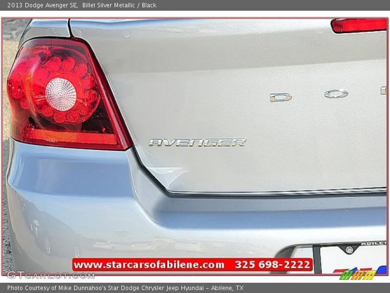 Billet Silver Metallic / Black 2013 Dodge Avenger SE