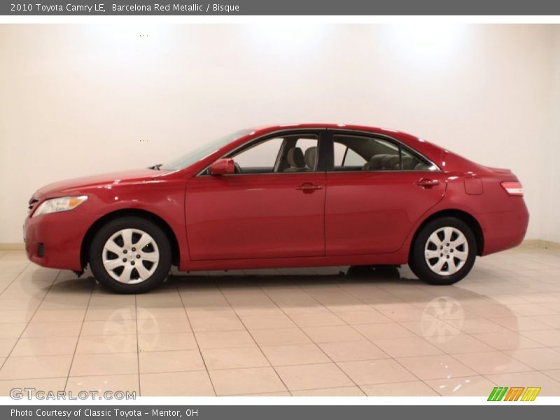 Barcelona Red Metallic / Bisque 2010 Toyota Camry LE