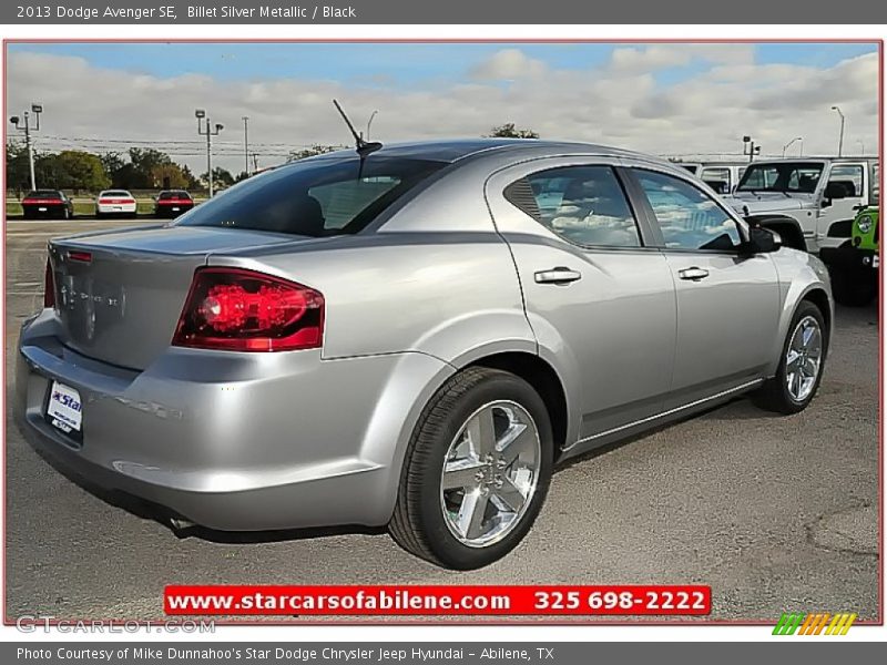 Billet Silver Metallic / Black 2013 Dodge Avenger SE