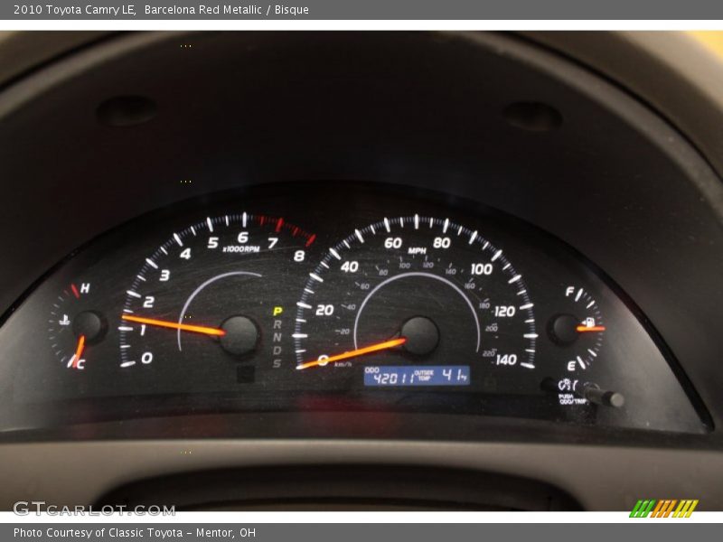 Barcelona Red Metallic / Bisque 2010 Toyota Camry LE