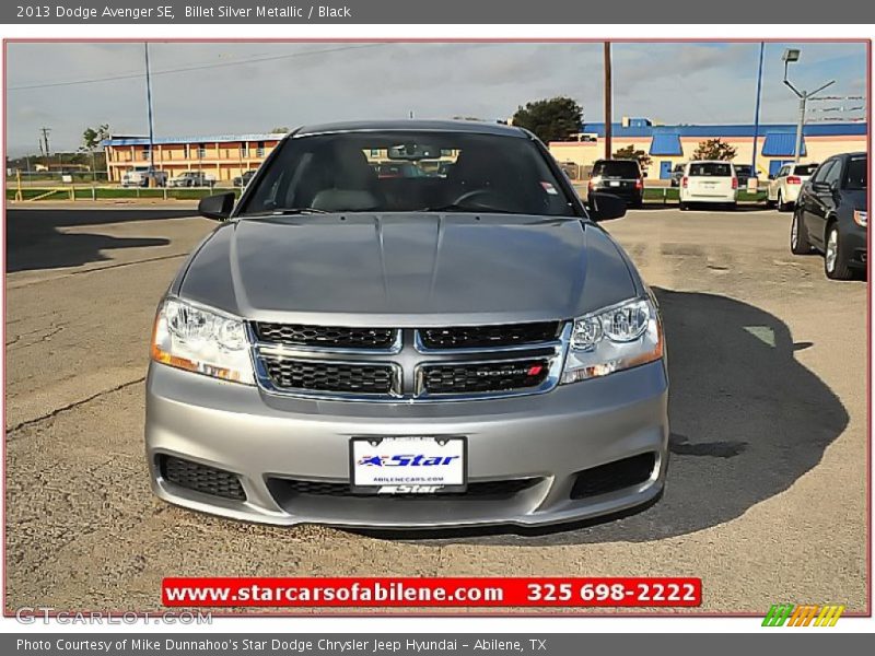 Billet Silver Metallic / Black 2013 Dodge Avenger SE