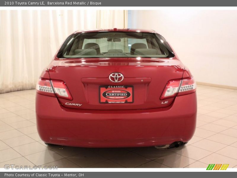 Barcelona Red Metallic / Bisque 2010 Toyota Camry LE